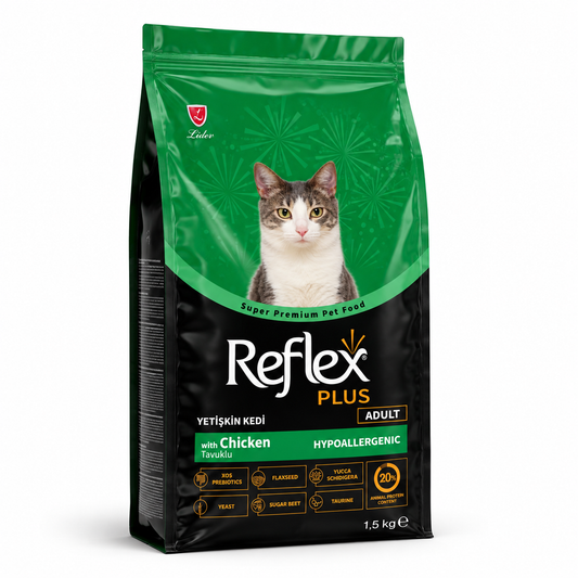 Reflex™ Plus Adult Cat Food — Complete Daily Nutrition with Chicken | 1.5kg