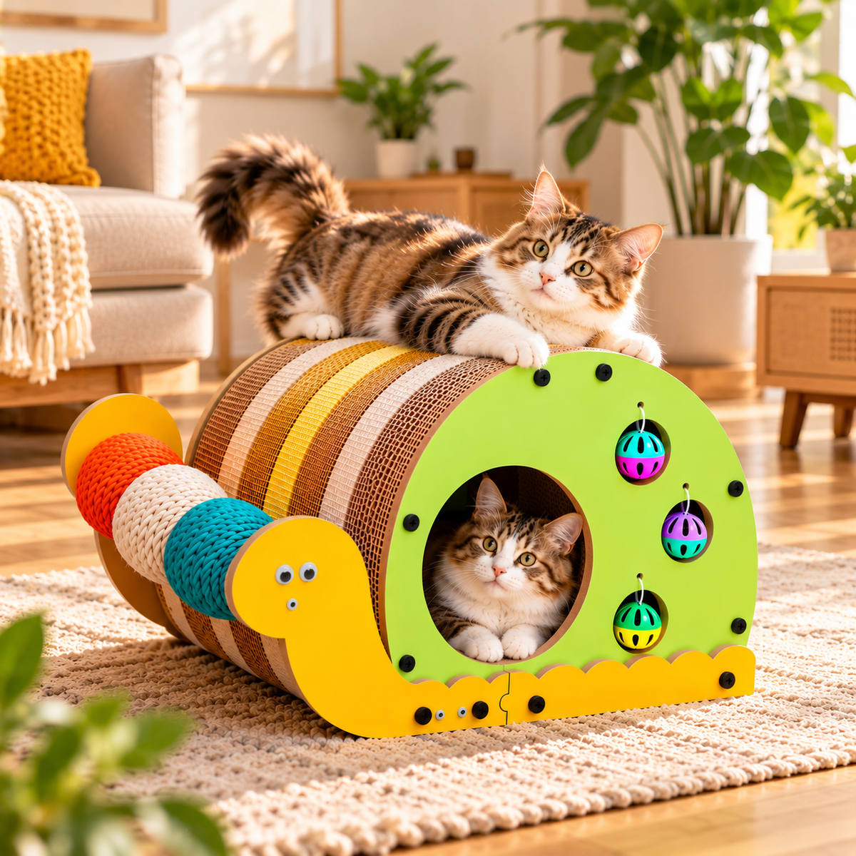 Nexora cat lounge styled in a calm modern home