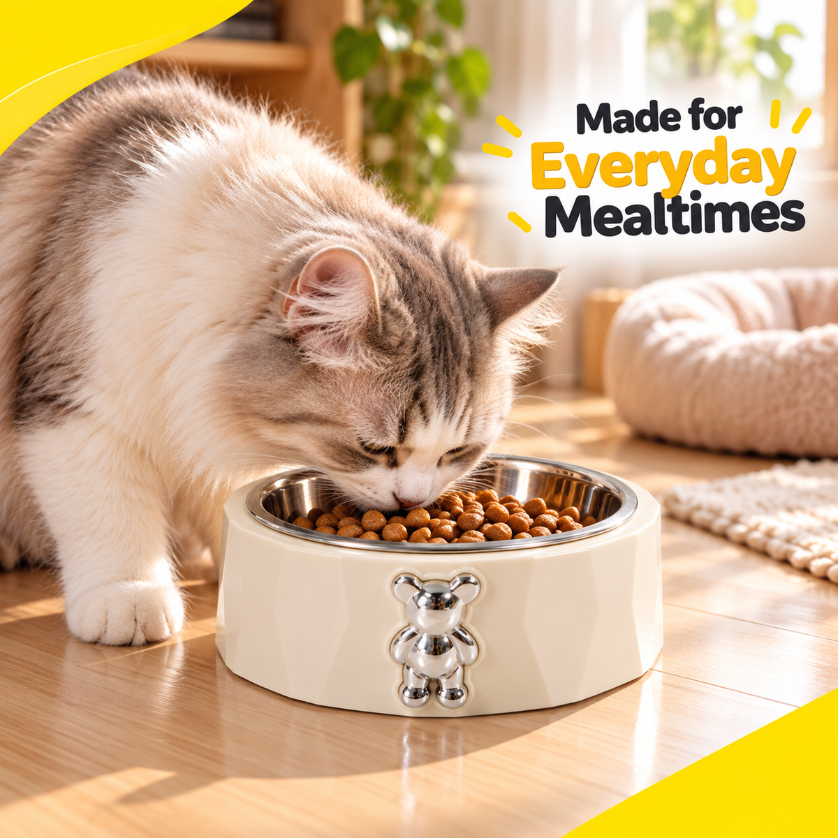 Nexora™ Premium Elevated Stainless Steel Pet Bowl