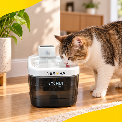Nexora™ SmartFlow Elite — Battery-Powered Motion-Sensor Pet Water Fountain