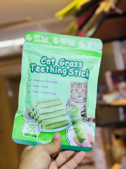 Nexora™ Feline Dental Grass Chews – 6-Piece Pack