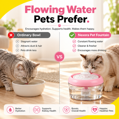 Nexora™ CrystalFlow Elite — Premium Automatic Pet Water Fountain