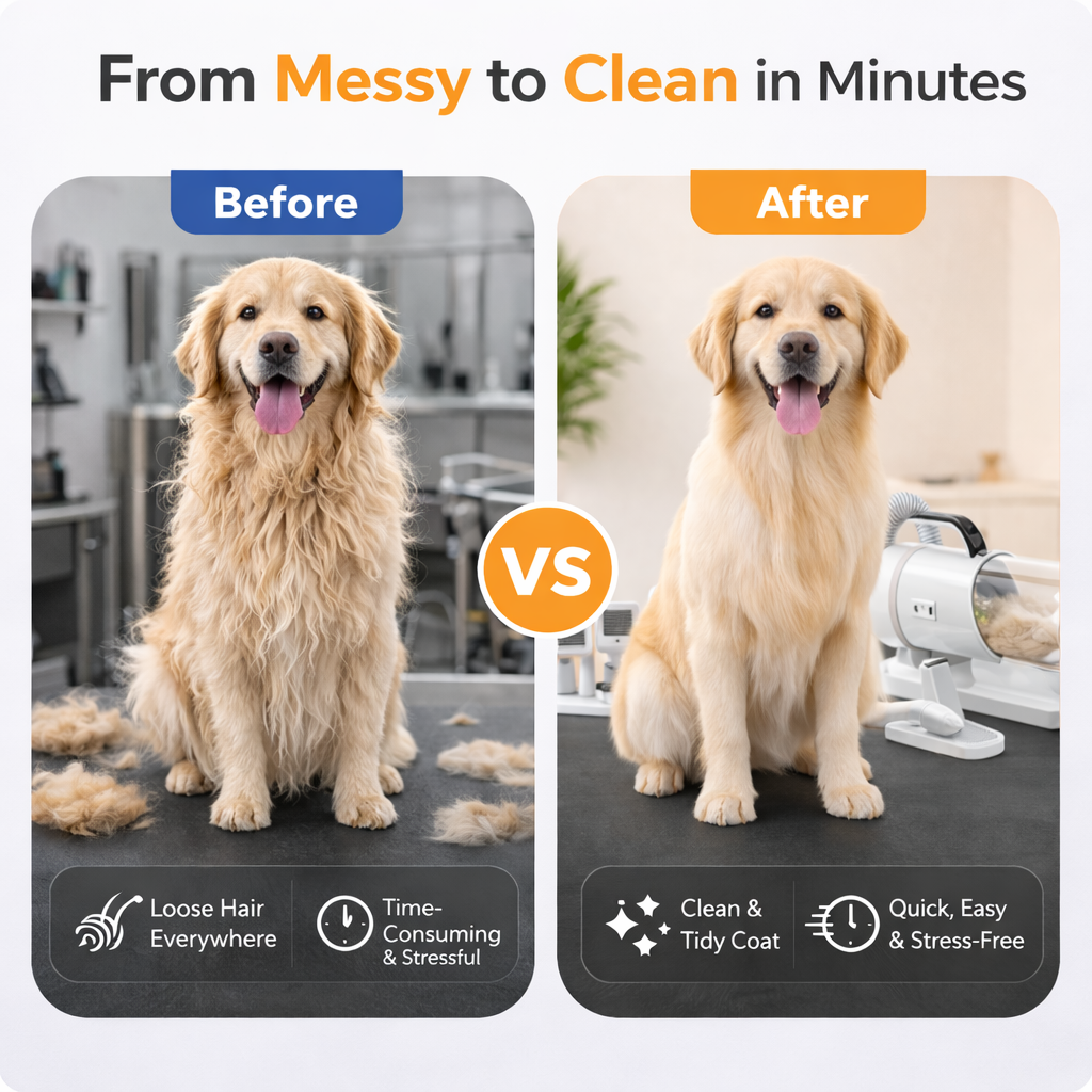 Nexora™ 10‑in‑1 Professional Pet Grooming Kit