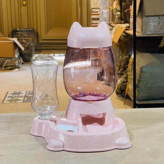 Nexora™ SmartHydro Duo — Automatic Pet Food & Water Gravity Feeding Station For Pets