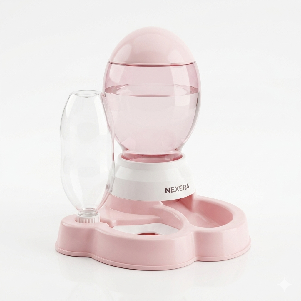 Nexora™ SmartServe Duo — Automatic Pet Food & Gravity Water Dispenser Station For Pets
