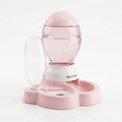 Nexora™ SmartServe Duo — Automatic Pet Food & Gravity Water Dispenser Station For Pets