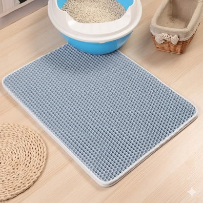 Nexora™ Premium Double-Layer Cat Litter Mat – Waterproof, Anti-Tracking & Easy Clean