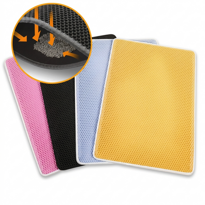 Nexora™ Premium Double-Layer Cat Litter Mat – Waterproof, Anti-Tracking & Easy Clean