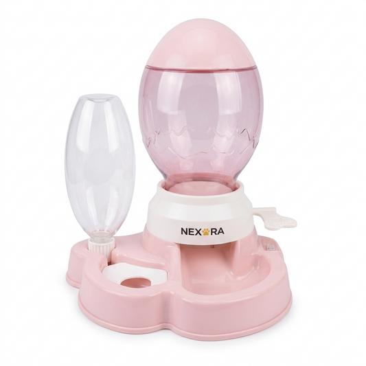 Nexora™ SmartServe Duo — Automatic Pet Food & Gravity Water Dispenser Station For Pets
