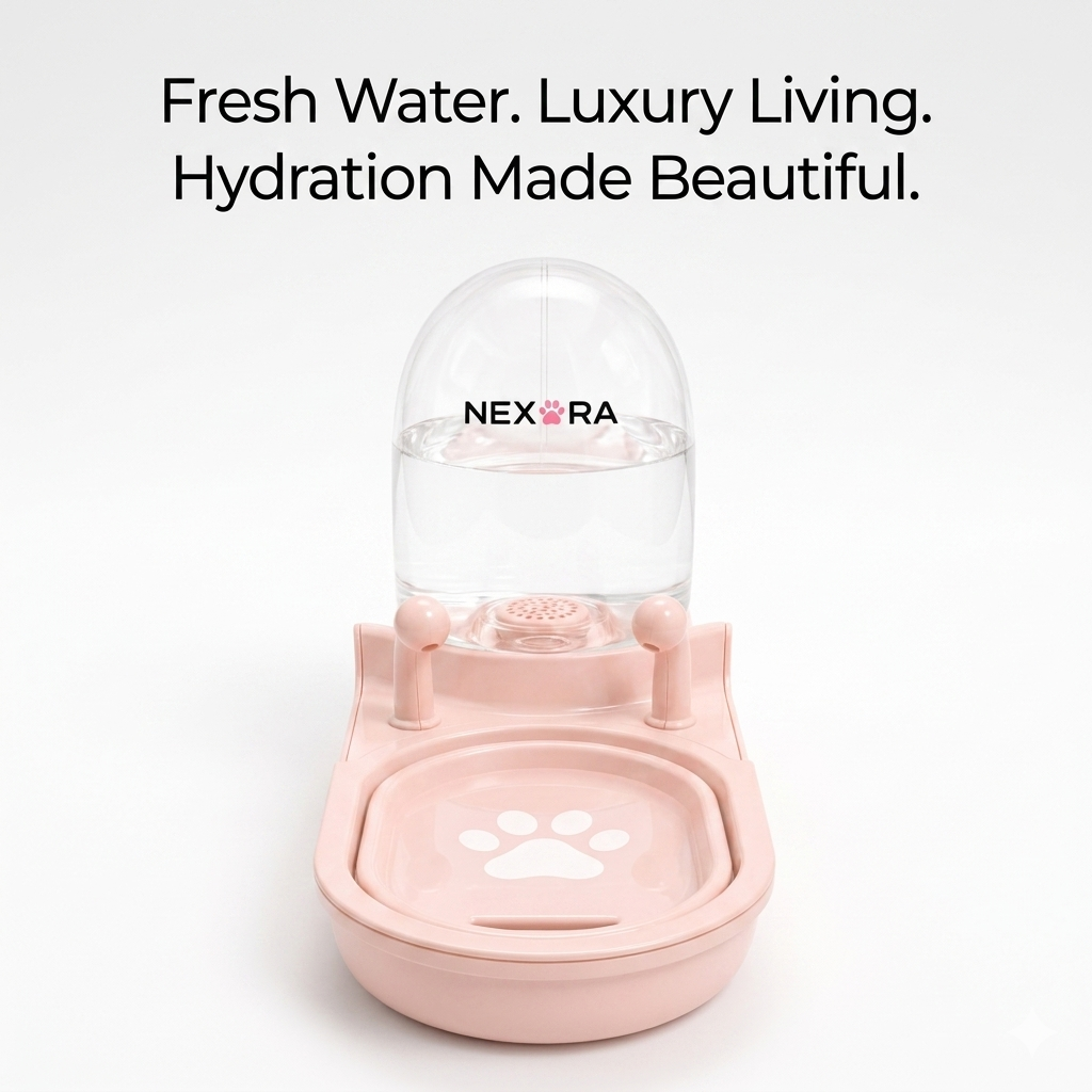Nexora™ SnailFlow Max 3.5L — Filtered Automatic Pet Water Fountain With Extra Water Storage
