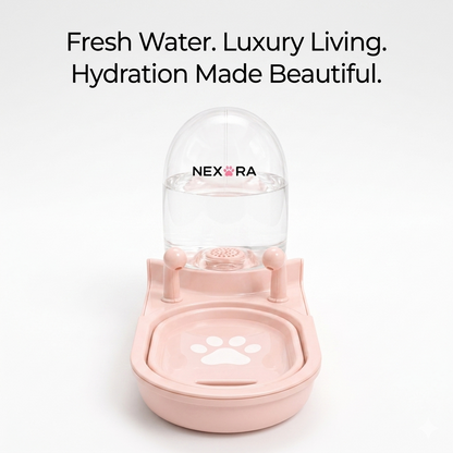 Nexora™ SnailFlow Max 3.5L — Filtered Automatic Pet Water Fountain With Extra Water Storage