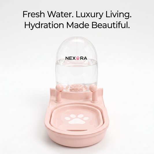 Nexora™ SnailFlow Max 3.5L — Filtered Automatic Pet Water Fountain With Extra Water Storage