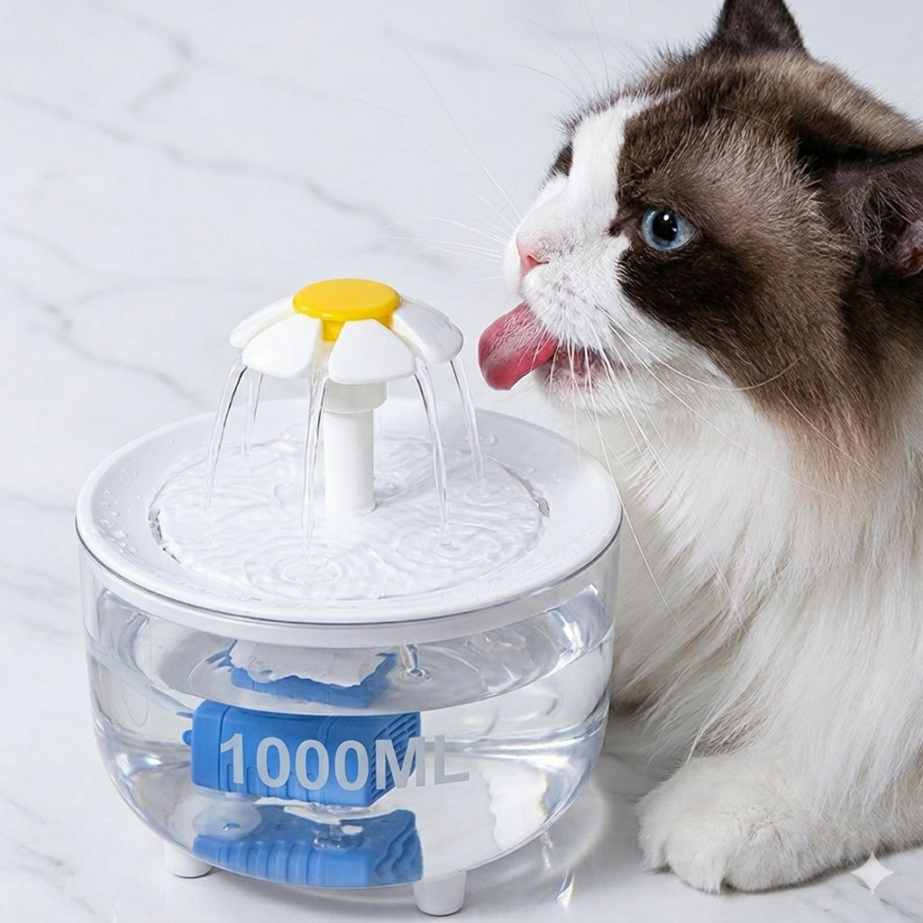 Nexora™ Premium Automatic Cat & Dog Water Fountain – Ultra Quiet & Filtered (1.5L)
