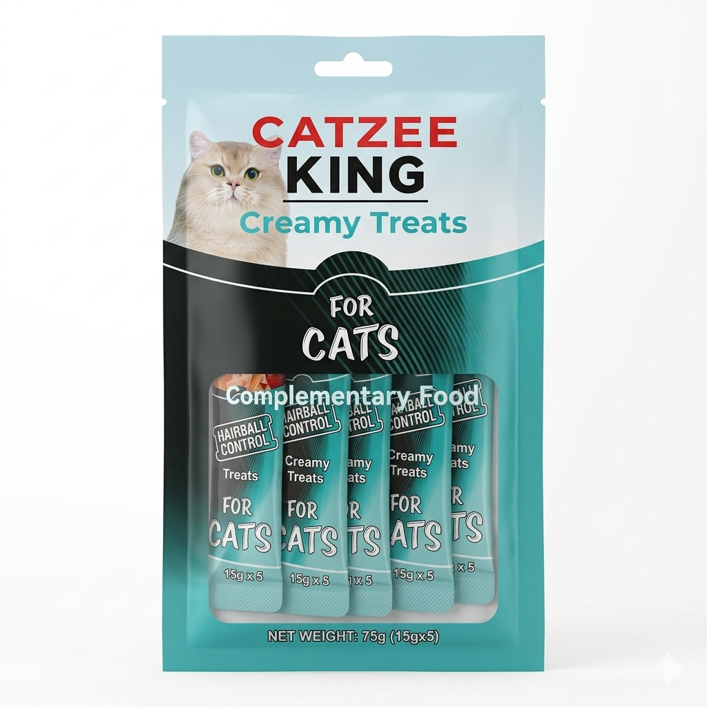 Nexora™ Catzee King Creamy Lickable Treats – Premium Cat Snacks (3 Flavours)