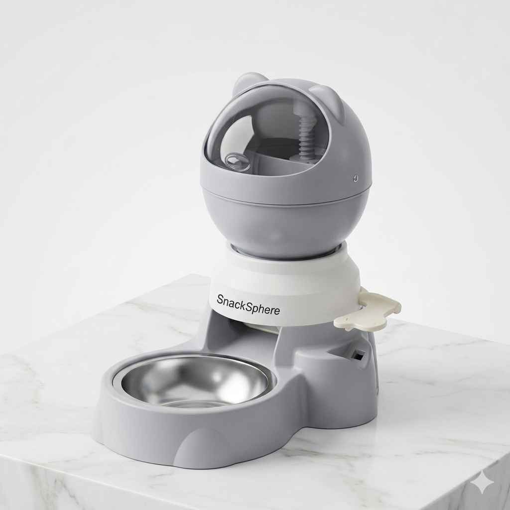 Nexora™ PawPress Treat Station — Interactive Button Pet Food Dispenser For Pets 2.2L