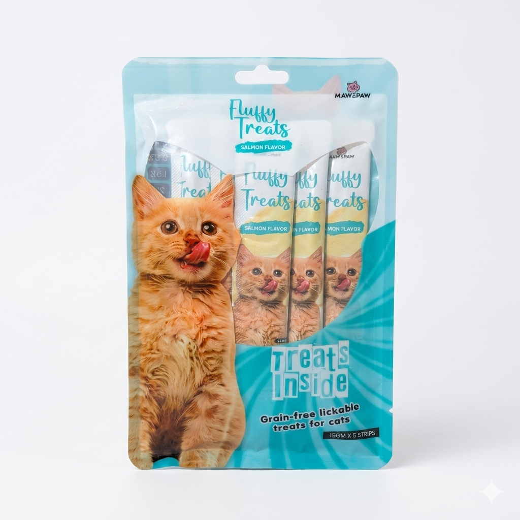 Nexora™ Fluffy Treats Premium Lickable Cat Snacks – Grain-Free Creamy Delight (3 Flavors)