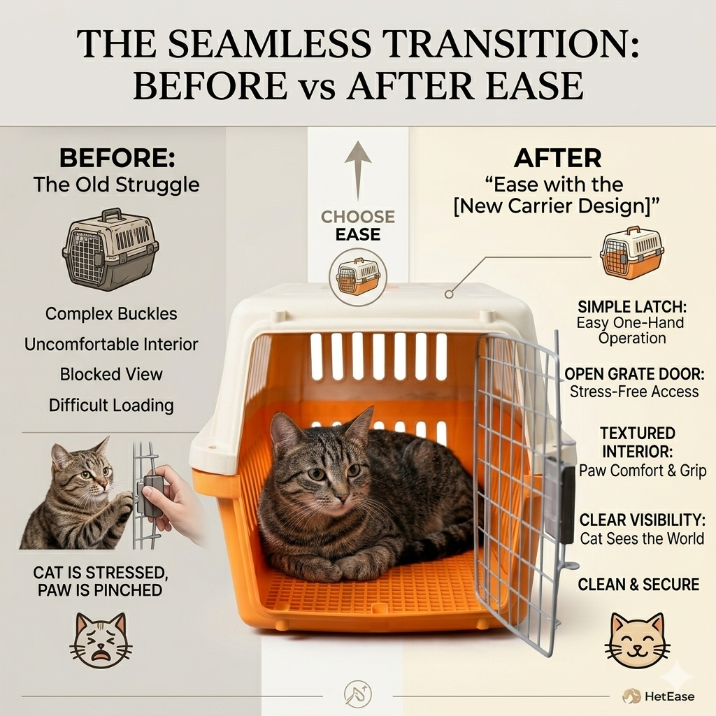 Nexora™ Secure Pet Travel Carrier – Safe & Comfortable Jet Box for Cats & Dogs