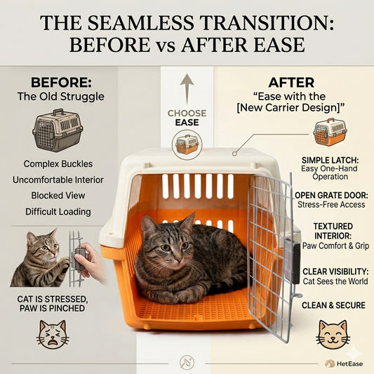 Nexora™ Secure Pet Travel Carrier – Safe & Comfortable Jet Box for Cats & Dogs