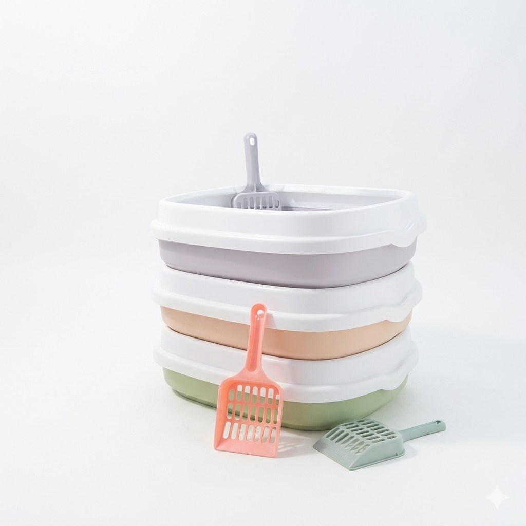 Nexora™ Extra Large Covered Cat Litter Tray with Scoop