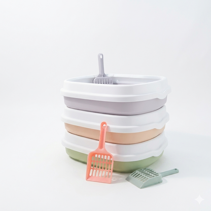 Nexora™ Extra Large Covered Cat Litter Tray with Scoop