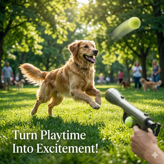 Nexora™ FetchPro Launcher – Automatic Ball Launcher Gun