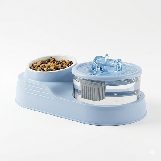 Nexora™ 2-in-1 Smart Pet Feeder & Water Fountain – Ultra Quiet & Filtered