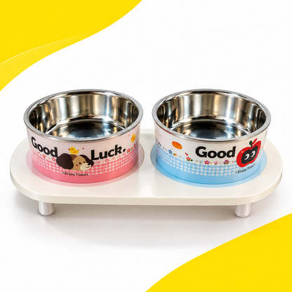 Nexora™ Dual Stainless Steel Pet Feeding Bowl