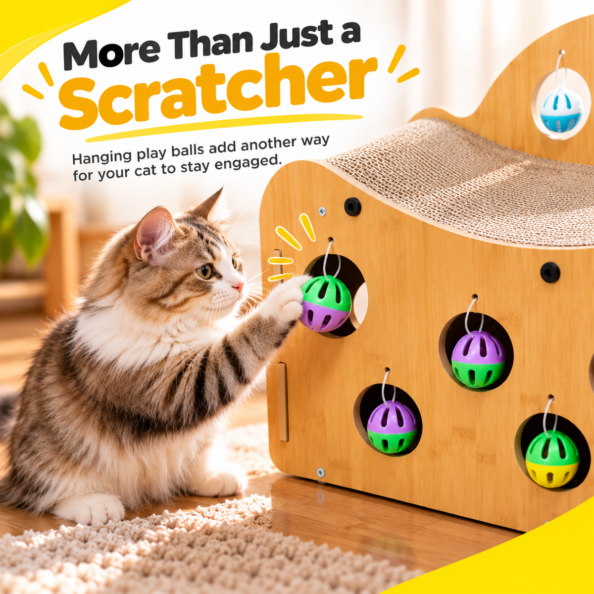 Nexora™ Cat Scratching Lounge & Play House