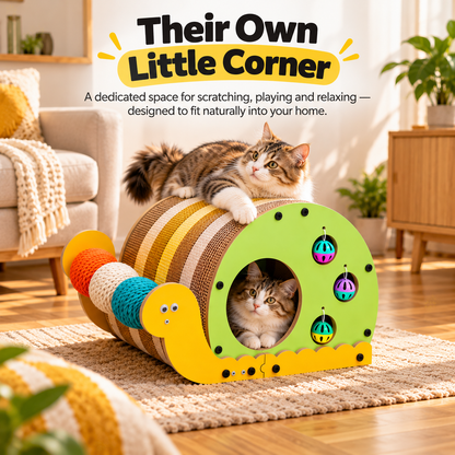 Nexora™ Snail Cat Scratching House & Play Lounge