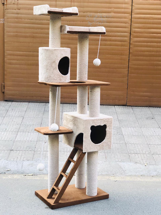 Nexora™ Premium Cat Tree House 1.o 183cm — Multi-Level Scratching, Climbing & Resting Tower For Cats