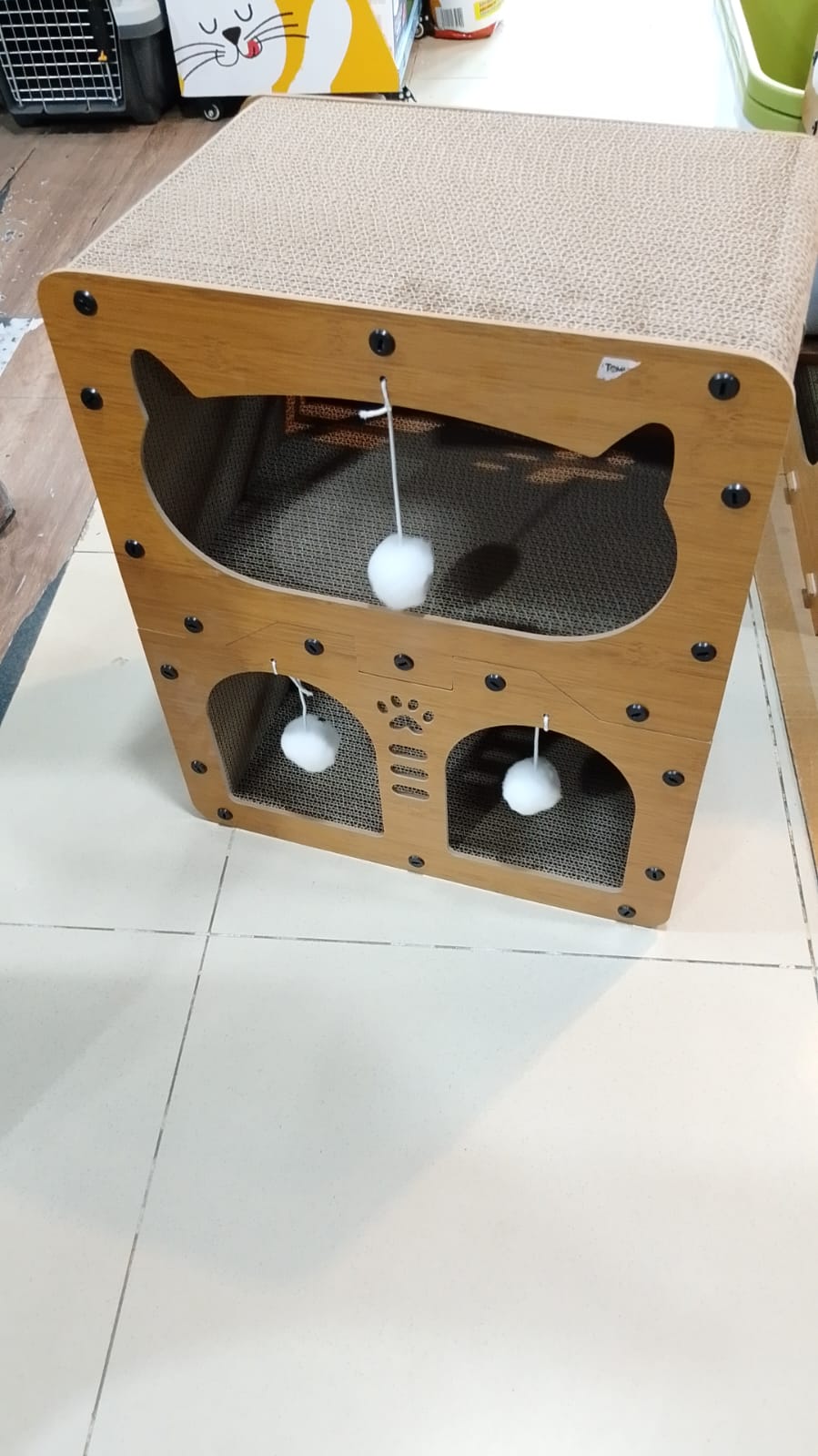Nexora™ ScratchNest Cat House — Double Layer Corrugated Scratching & Play House