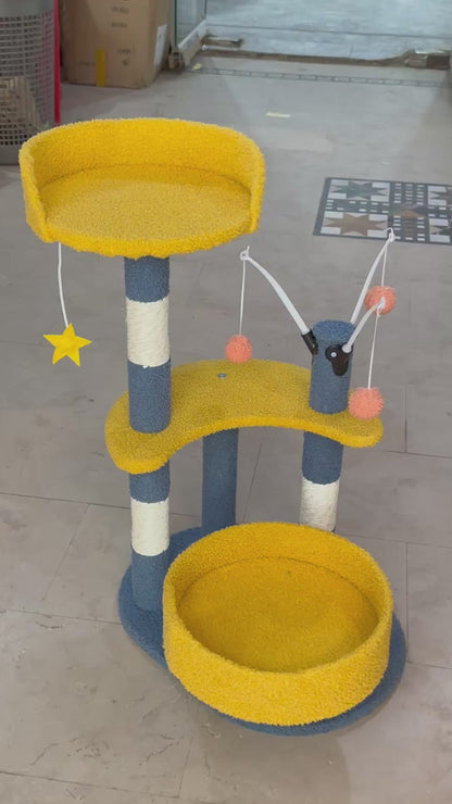 Nexora™ CozyNest Cat Tree — Multi-Level Cat Activity & Rest Tower